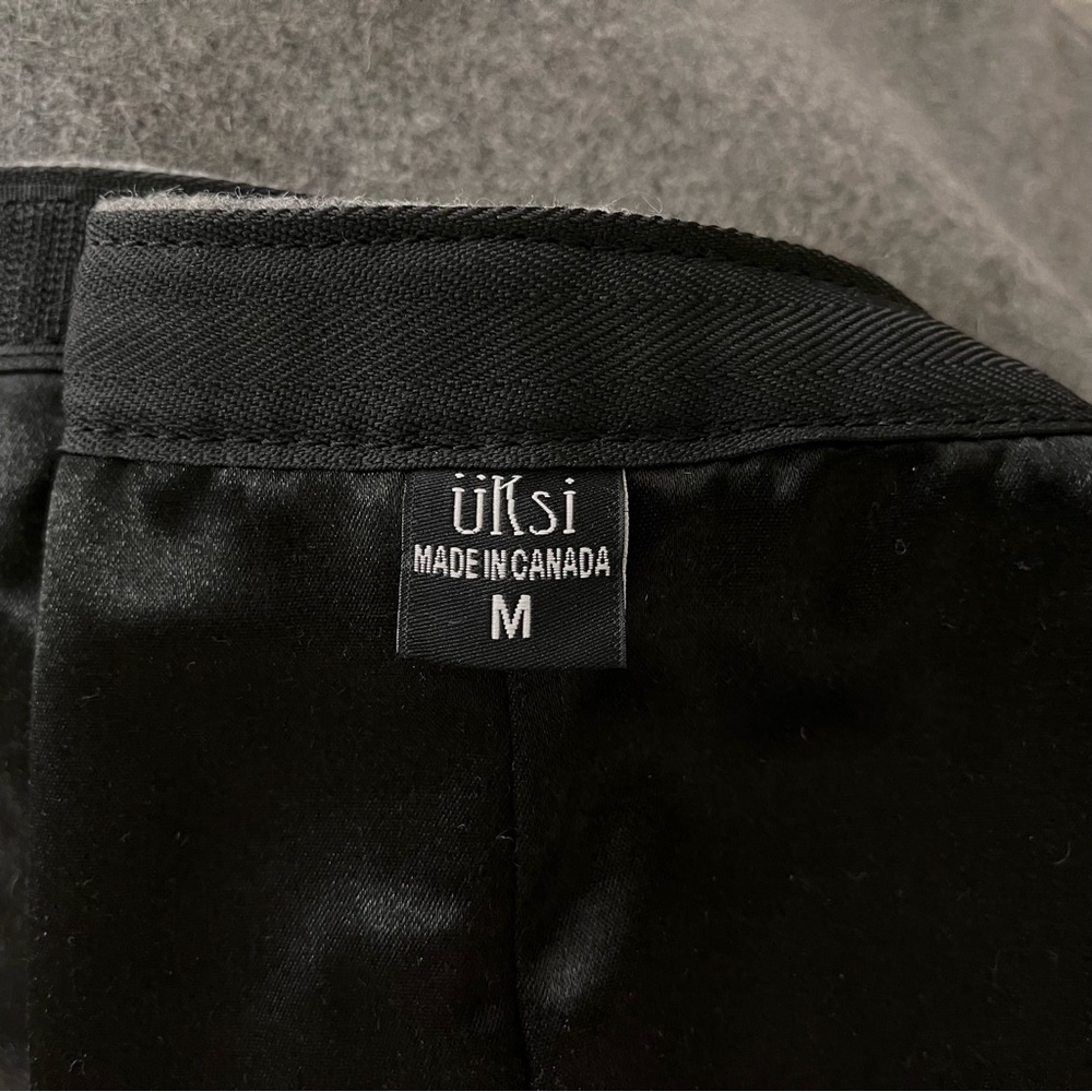 Uksi Grey A-Line Wrap Wool Winter Skirt Size Medium - Picture 3 of 13